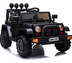 LEAN SPORT Dětské elektrické auto Jeep BRD-7588 černá / Pohon 4x4
