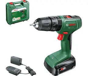 Bosch EasyImpact 18V-40 zelená/černá / Aku příklepová vrtačka / 18V / 1630 ot/min / 40 Nm / 2,0 Ah / kufr