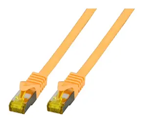 EFB Cat6a žlutá / Patch kabel / S/FTP / Cat7 Rohkabel / 25 m / RJ-45 / LSZH