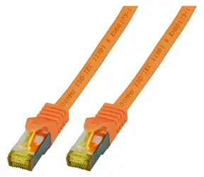 EFB Cat6a oranžová / Patch kabel / S/FTP / Cat7 Rohkabel / 25 m / RJ-45 / LSZH