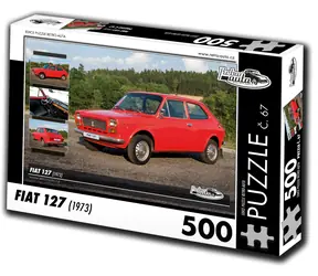 RETRO-AUTA Puzzle č. 67 Fiat 127 (1973) / 500 dílků / 48 × 36 cm