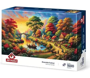 ART PUZZLE Puzzle Festival u řeky / 1500 dílků / 85 × 60 cm