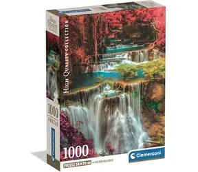 CLEMENTONI Puzzle Barevné thajské vodopády / 1000 dílků / od 14 let