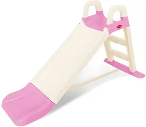 DOLONI Skluzavka 140cm bílo-růžová / Výška 85 cm / Šířka skluzné plochy 38 cm