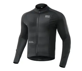 Rockbros Podzimní/zimní cyklistická bunda černá, velikost L / Cyklistická bunda / Dlouhý rukáv