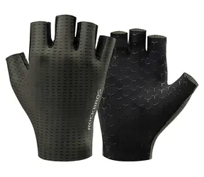 Rockbros Cyklistické rukavice zelená, velikost XXL / Rukavice / Krátké prsty / Prodyšné
