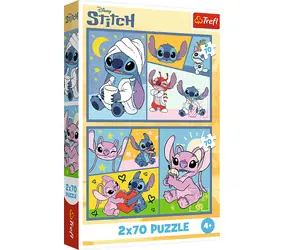 TREFL Puzzle Lilo & Stitch: Se Stitchem není nuda / 2x70 dílků / 27,5 x 18 cm / od 4 let
