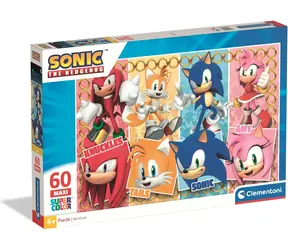 CLEMENTONI Puzzle Ježek Sonic MAXI / 60 dílků / od 4 let