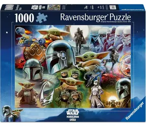 RAVENSBURGER Puzzle Star Wars: Mandalorian a Grogu / 1000 dílků / 70 x 50 cm