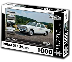 RETRO-AUTA Puzzle č. 78 Volha GAZ 24 (1983) / 1000 dílků / 66 × 47 cm