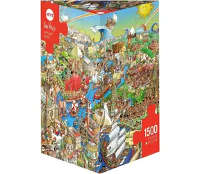 HEYE Puzzle Historická řeka / 1500 dílků / 60 x 80 cm