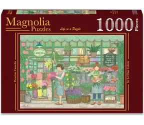 MAGNOLIA Puzzle Květinářství Camelia / 1000 dílků / 68 x 48 cm