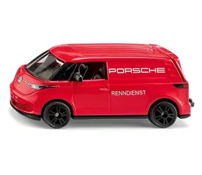 SIKU Blister - VW ID. Buzz Cargo Porsche Renndienst červená / Model auta / Kov a plast / od 3 let