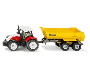 SIKU Traktor Steyr se sklápěcím přívěsem Krampe / Blister / od 3 let