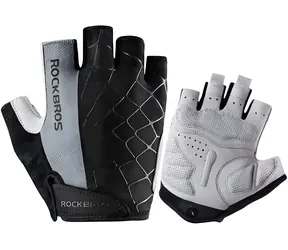 Rockbros S109 Cyklistické rukavice šedá / velikost M