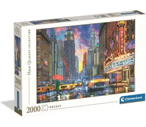 CLEMENTONI Puzzle Děštivý Manhattan / 2000 dílků / od 14 let
