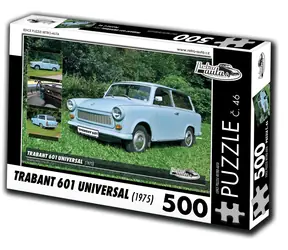 RETRO-AUTA Puzzle Trabant 601 Universal (1975, č. 46) / 500 dílků / 48 × 36 cm