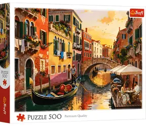 TREFL Puzzle Benátky při západu slunce / 500 dílků / 48 x 34 cm