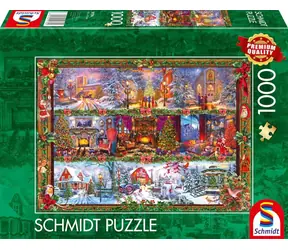 SCHMIDT Puzzle Vánoční pozdravy / 1000 dílků / od 12 let