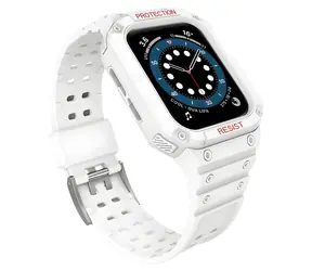 Hurtel Armored Strap 38/40/41 mm bílý / Řemínek s ochranným pouzdrem / Apple Watch