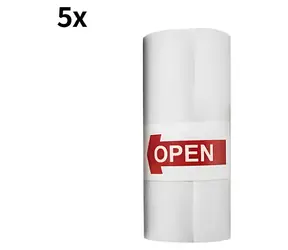 Hurtel HURC10N5 bílá / Termo kotouček / pro tiskárny HURC10, Wozinsky WDT-01 / 5 ks