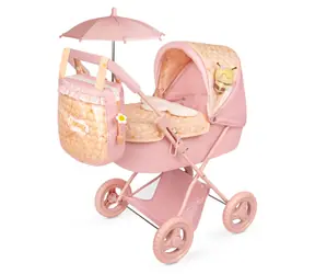 DECUEVAS 85070 Skládací kočárek pro panenky Honey 2026 / 60 cm / se slunečníkem / s taškou / od 3 let