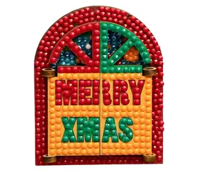 2KIDS TOYS Diamantové malování Magnetka Okno Merry Christmas / Dřevo, plast / od 6 let