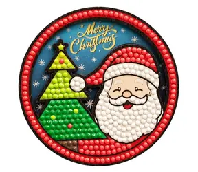 2KIDS TOYS Diamantová magnetka Santa / Dřevo / 6+ let