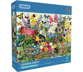 GIBSONS Puzzle Zahradní párty / 1000 dílků / 68 × 49 cm