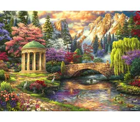 GRAFIKA Puzzle Klid zahrady / 500 dílků / 47,8 × 34,2 cm