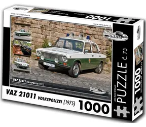 RETRO-AUTA Puzzle č. 73 VAZ 21011 Volkspolizei (1975) / 1000 dílků / 66 × 47 cm