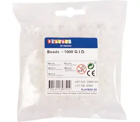 PLAYBOX Zažehlovací korálky svítící 1000 ks / O 5 mm / LDPE