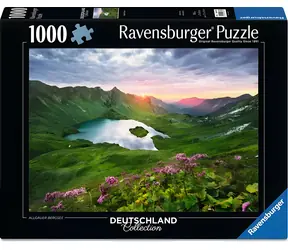 RAVENSBURGER Puzzle Horské jezero v Allgäu / 1000 dílků / 70 x 50 cm