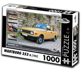 RETRO-AUTA Puzzle č. 21 Wartburg 353 s (1984) / 1000 dílků / 66 x 47 cm