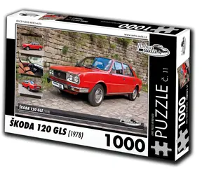 RETRO-AUTA Puzzle č. 11 Škoda 120 GLS (1978) / 1000 dílků