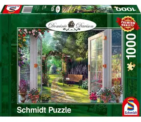 SCHMIDT Puzzle Pohled do kouzelné zahrady / 1000 dílků / 69,3 × 49,3 cm
