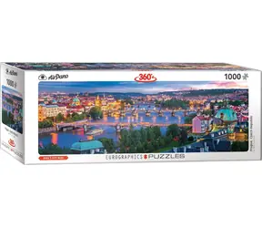 EUROGRAPHICS Panoramatické puzzle Praha, Česká republika / 1000 dílků / 99 x 33 cm