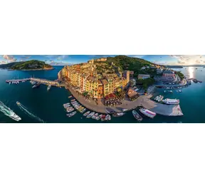 EUROGRAPHICS Panoramatické puzzle Porto Venere, Itálie / 1000 dílků / 99 x 33 cm