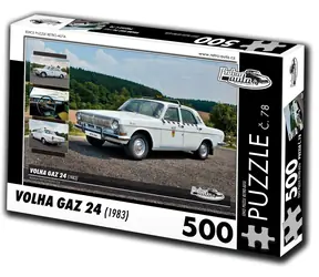 RETRO-AUTA Puzzle č. 78 Volha GAZ 24 (1983) / 500 dílků / 48 × 36 cm