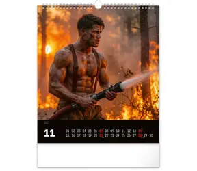 Nástěnný kalendář Dreamy Firefighters 2027 / Nástěnný kalendář / 30 × 34 cm