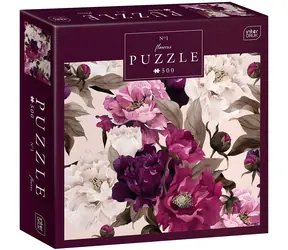 INTERDRUK Puzzle Flowers: Pivoňky / 500 dílků / 47 x 33 cm