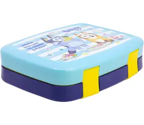 STOR Box na svačinu Bluey / Box na svačinu / 4 přihrádky / Plast / Bez BPA