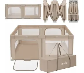 LIONELO Dětská ohrádka Florence Easy Fold Beige Sand / 150 x 180 cm / 0-48 měsíců / skládací