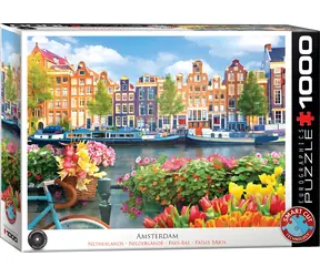 EUROGRAPHICS Puzzle Amsterdam, Nizozemsko / 1000 dílků / 68 × 48 cm