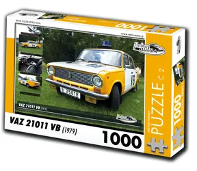 RETRO-AUTA Puzzle č. 2 Vaz 21011 VB (1979) / 1000 dílků / 66 × 47 cm