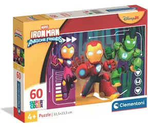 CLEMENTONI Puzzle Iron Man a jeho úžasní přátelé / 60 dílků / od 4 let