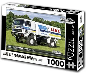 RETRO-AUTA Puzzle Liaz 111.154 Dakar 1988 (č.45) / 1000 dílků / 66 x 47 cm