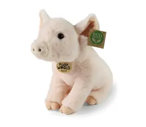 RAPPA Plyšové prase 28 cm / ECO-FRIENDLY / od 0 měsíců