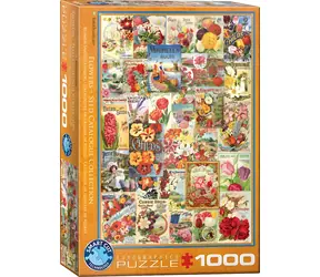 EUROGRAPHICS Puzzle Katalog semínek: Květiny / 1000 dílků / 48 x 68 cm