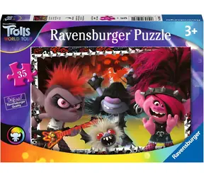 RAVENSBURGER Puzzle Trollové: Světové turné / 35 dílků / 29 x 21 cm